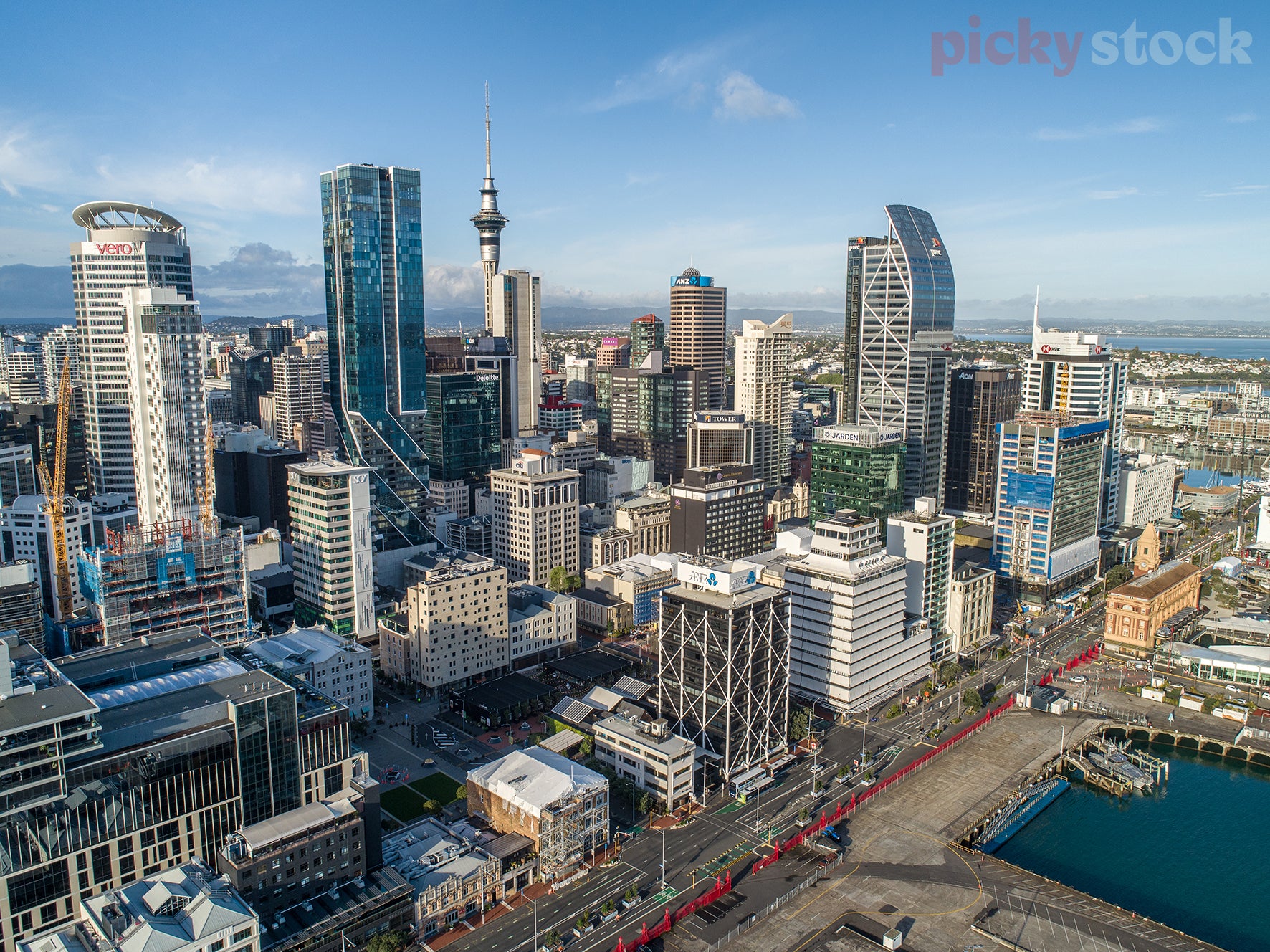 Aerial view of Auckland CBD Picky Limited