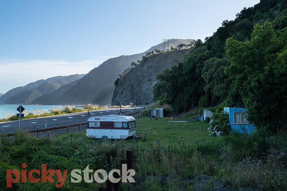 Kiwi bach and caravan 