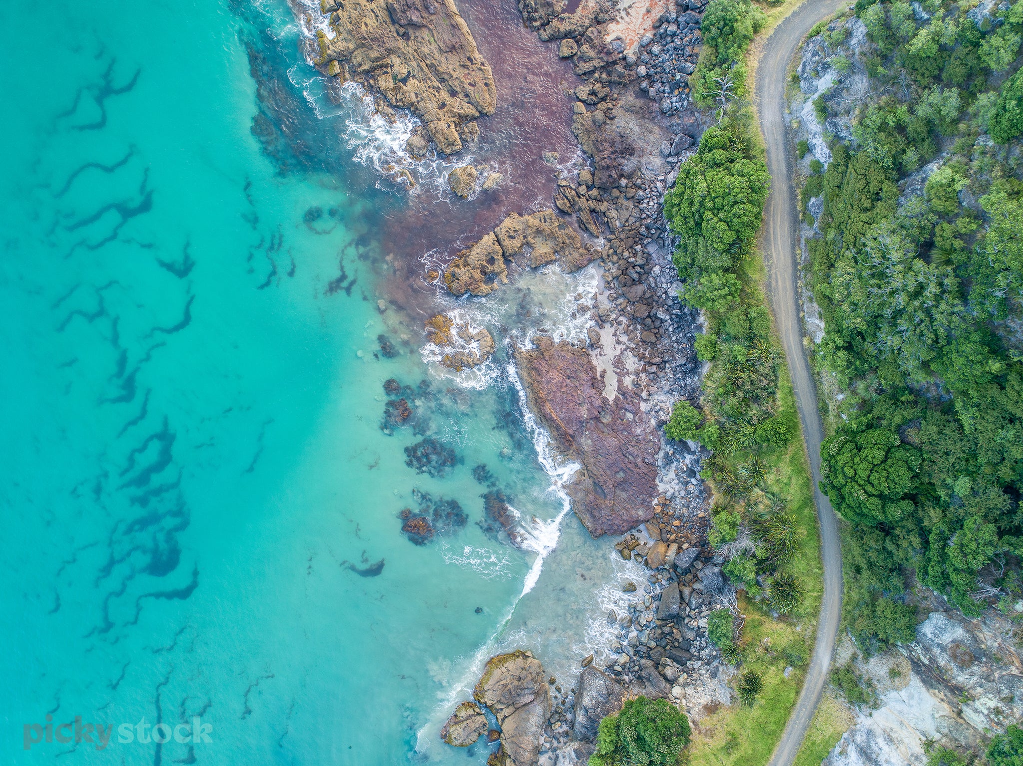 Aerial View Kuaotunu Beach, Coromandel II