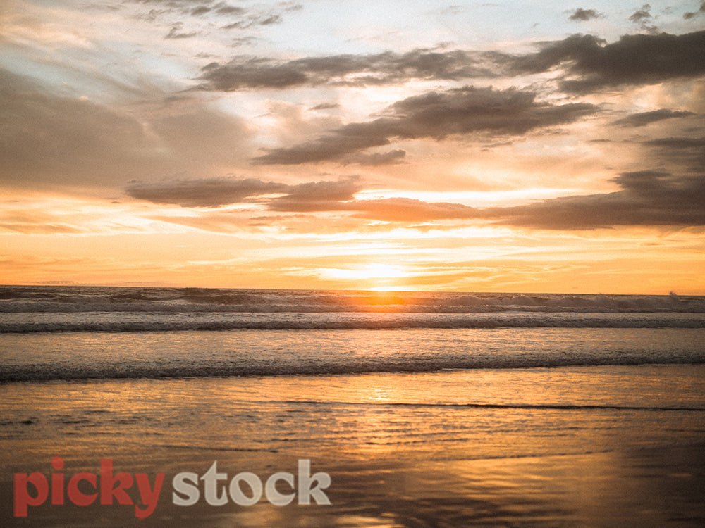 Sunset at Muriwai Beach