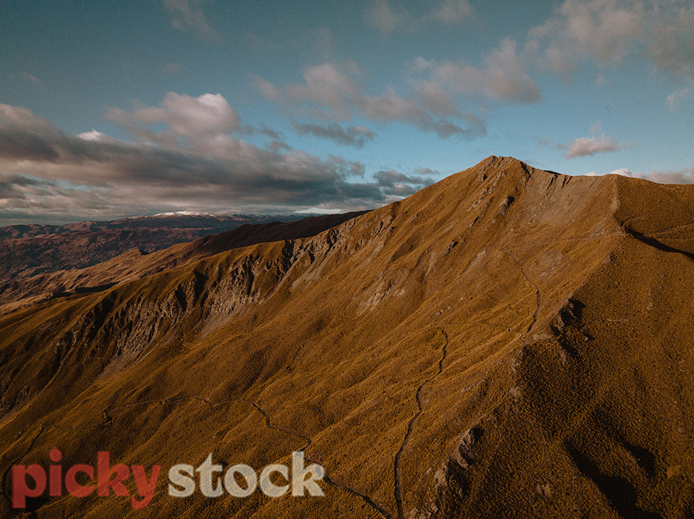 Aerial shots of Roys Peak, Sunrise.