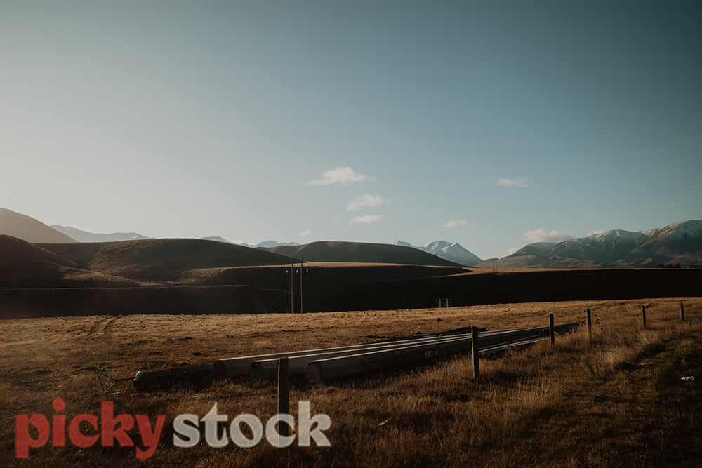 Castle Hill views, long kiwi rural road