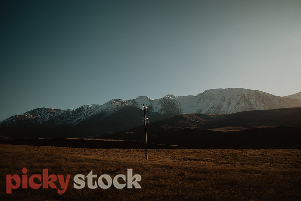 Castle Hill views, long kiwi rural road