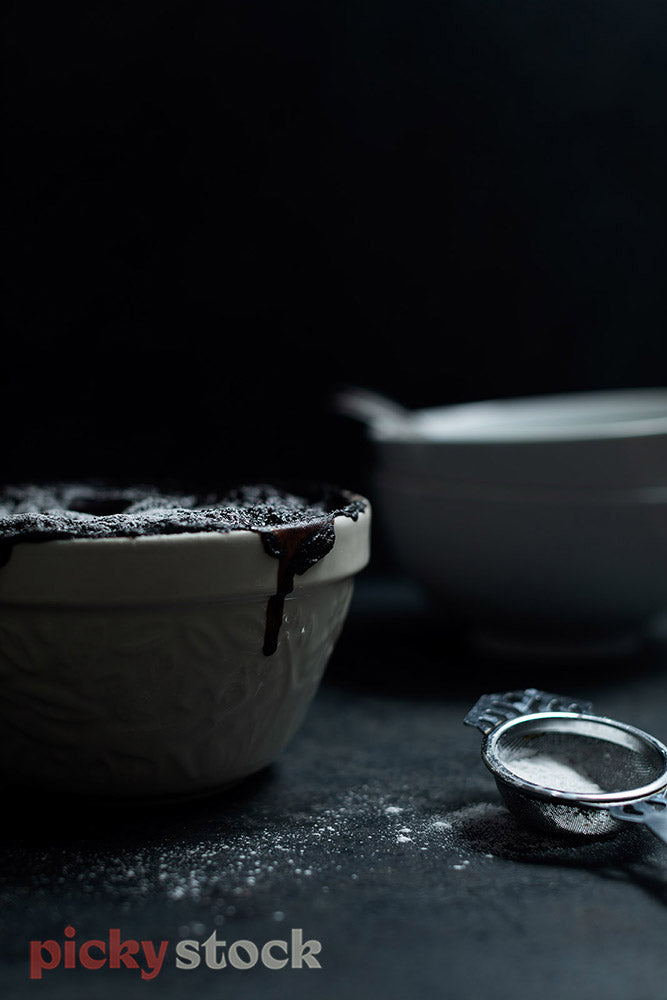 Chocolate Self Saucing Pudding with Coconut Cream 