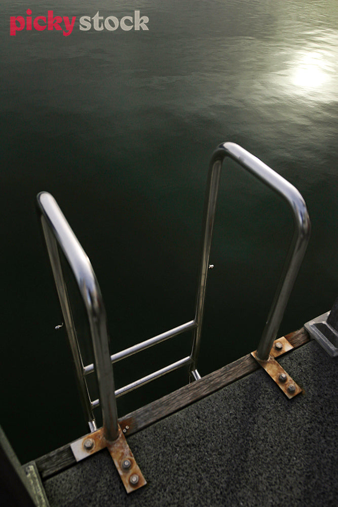 Angle of Swimming ladder against still water